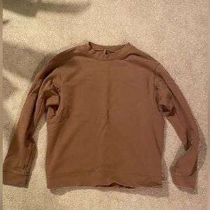 Mens lululemon Pullover longsleeve cotton crewneck sweater dusty rose size small